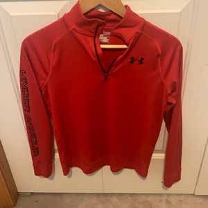 Youth Under Armour Quarter-Zip Pull Over Youth L